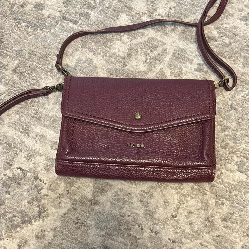 The Sak Purple Crossbody Bag with Smooth Finish